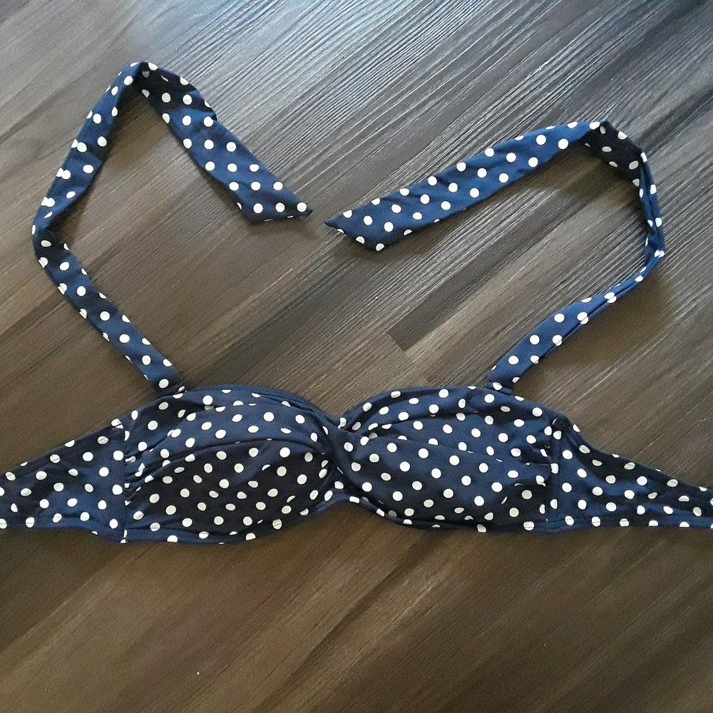 Lands' End Polka Dot Two-Piece Swimsuit (size 4)